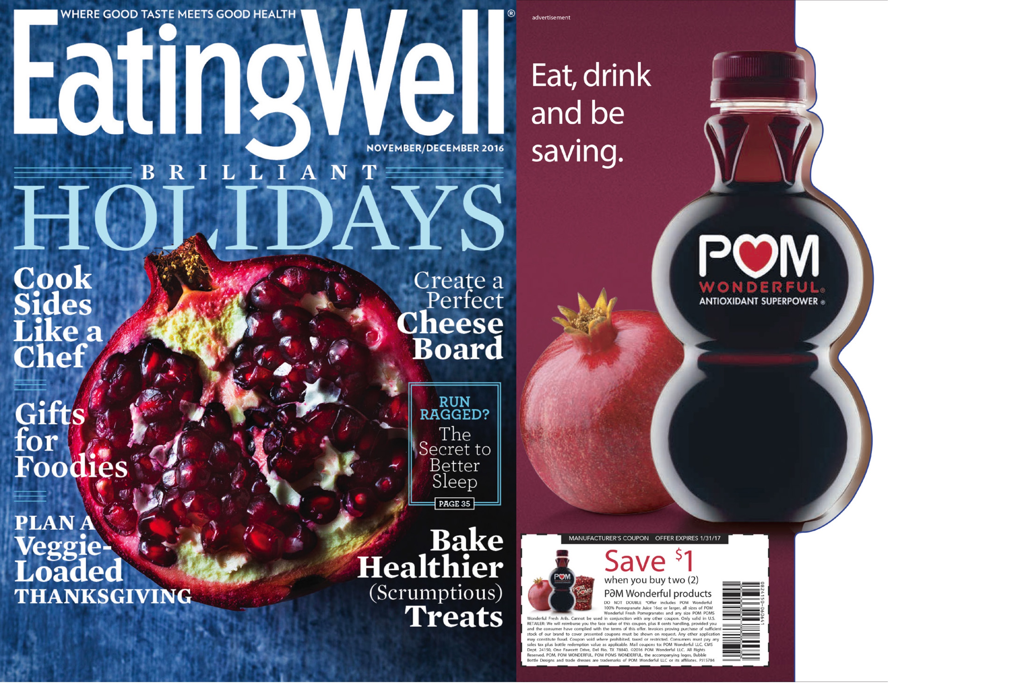 Images courtesy of Eating Well and POM Wonderful