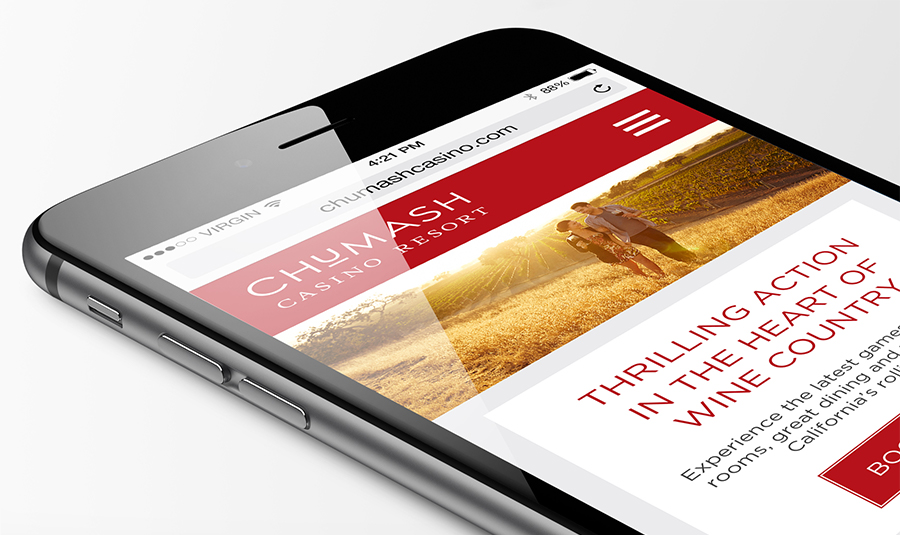 Chumash Casino Mobile Website Design EvansHardy+Young