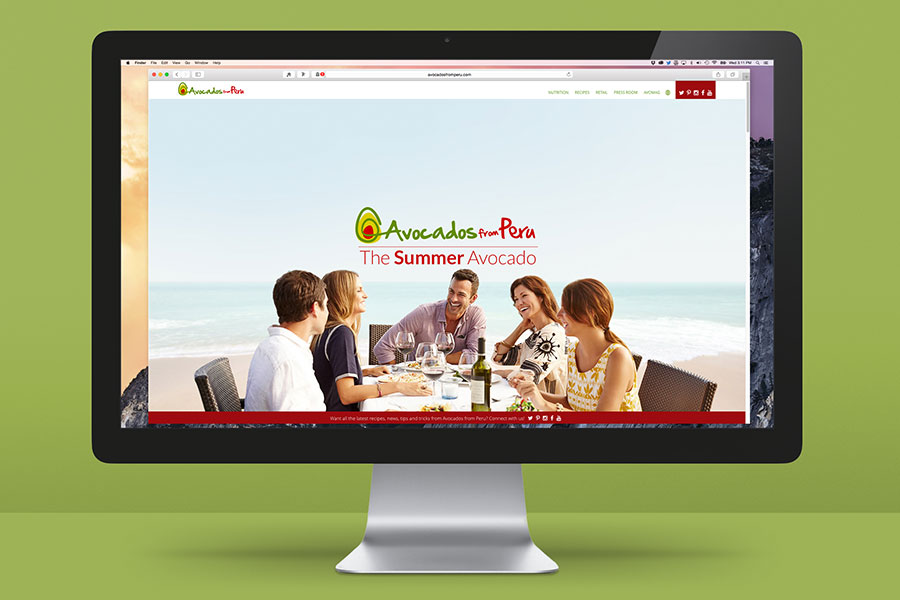 Avocados From Peru Website Digital Marketing Advertising EvansHardy+Young