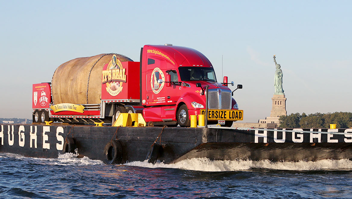 Idaho Potato Truck Barge New York Food Marketing EvansHardy+Young