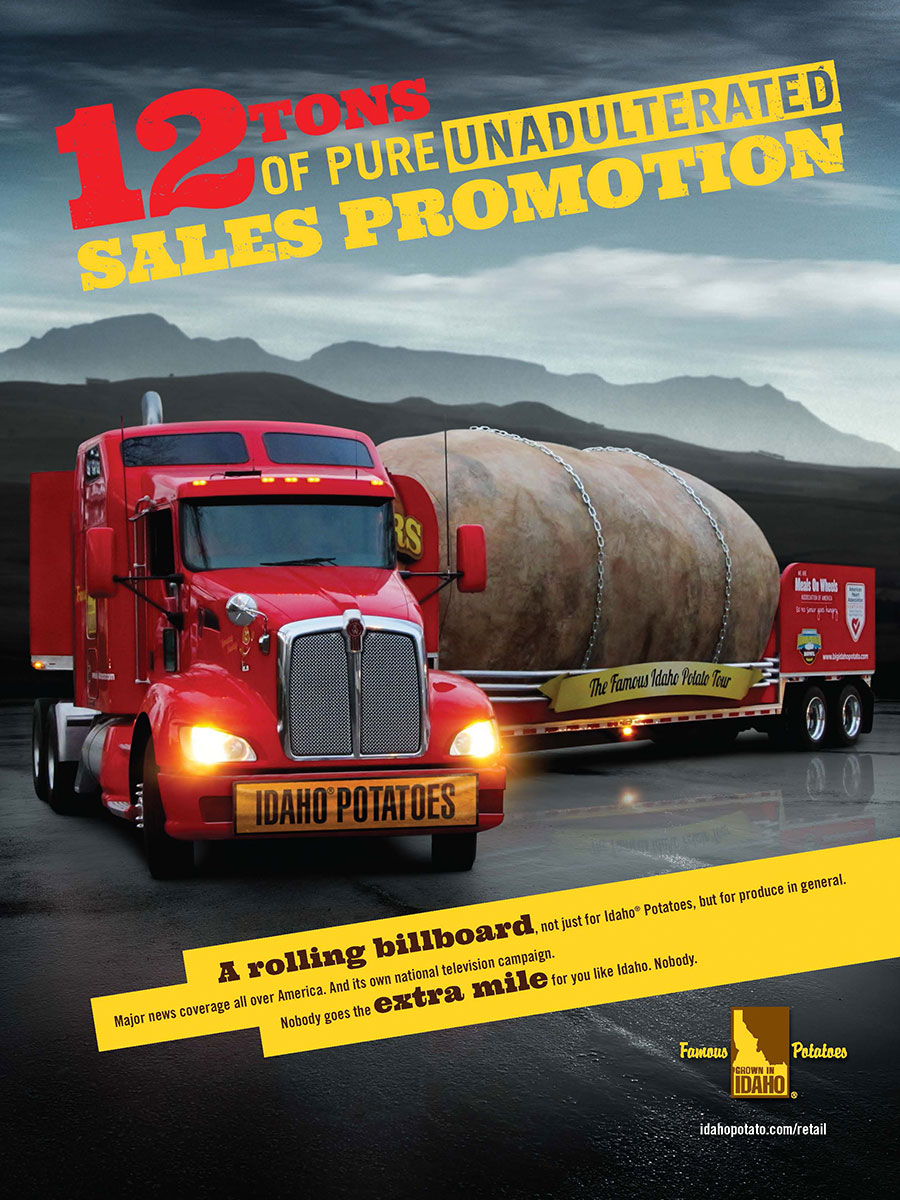 Idaho Potato Food Advertising Potato Truck