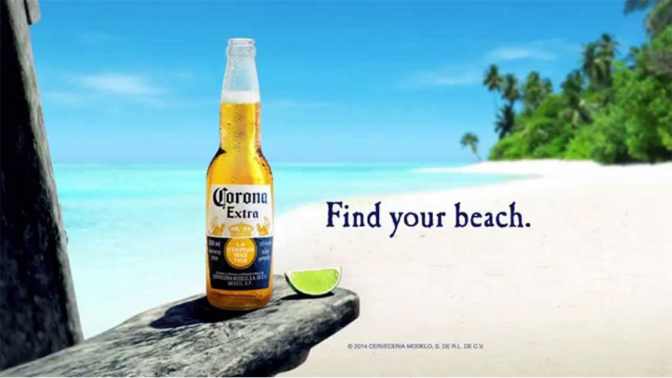 Corona Find Your Beach Advertisement