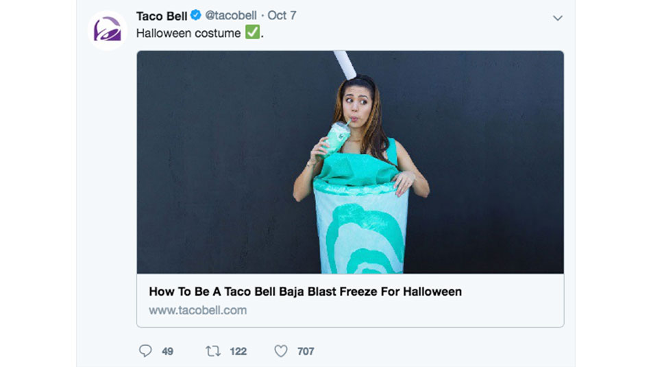 Taco Bell halloween costume twitter