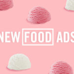 White and Pink Ice cream Scoops on Pink Background New Food Ads EvansHardy+Young