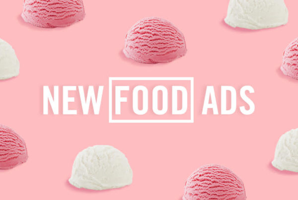 White and Pink Ice cream Scoops on Pink Background New Food Ads EvansHardy+Young