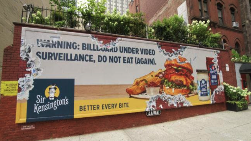 Sir Kensington's Edible Billboard